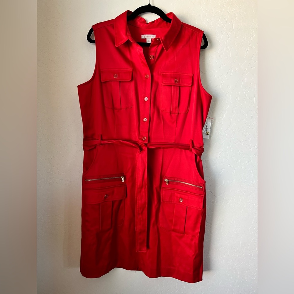 Dress Barn Red Sleeveless Dress